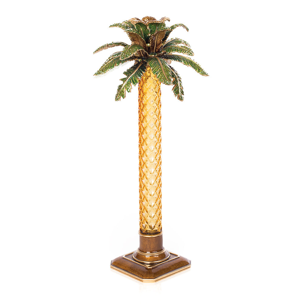 Palm tree candle top holder