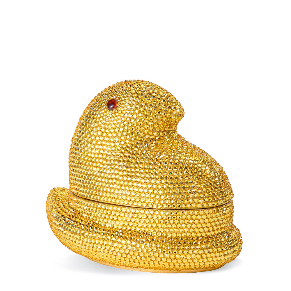 ハワイ　 Peeps ワッフルメーカー アメリカ雑貨　アメトイ　イエロー PEEPS® Chick Rock Box – Jay Strongwater