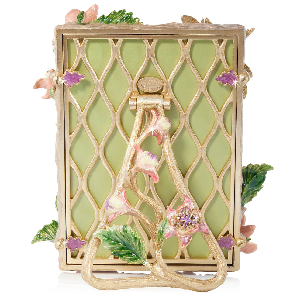 White and Pink Dahlia Photo Frame