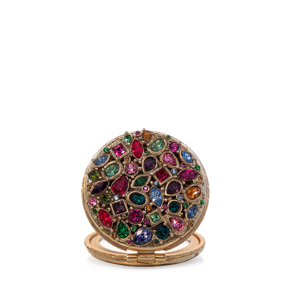 Helena Round Jeweled Compact – Jay Strongwater