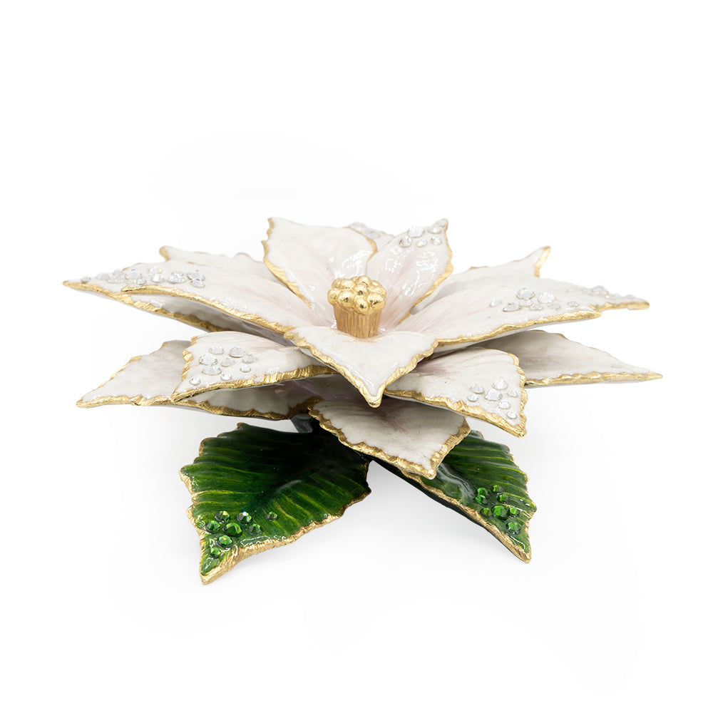 White Poinsettia Objet