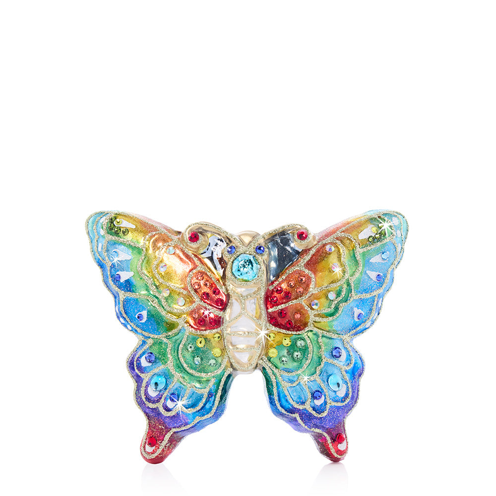 thumbnail image 2 of Rainbow Acrylic Butterfly Hanging Ornament - Sun Catcher For Window, Car, Or Christmas Tree Decor 2 of 2