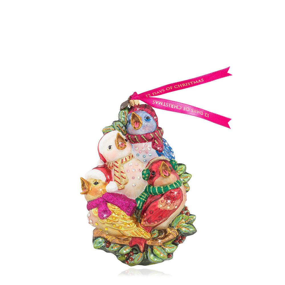 Four Calling Birds Ornament | Jay Strongwater