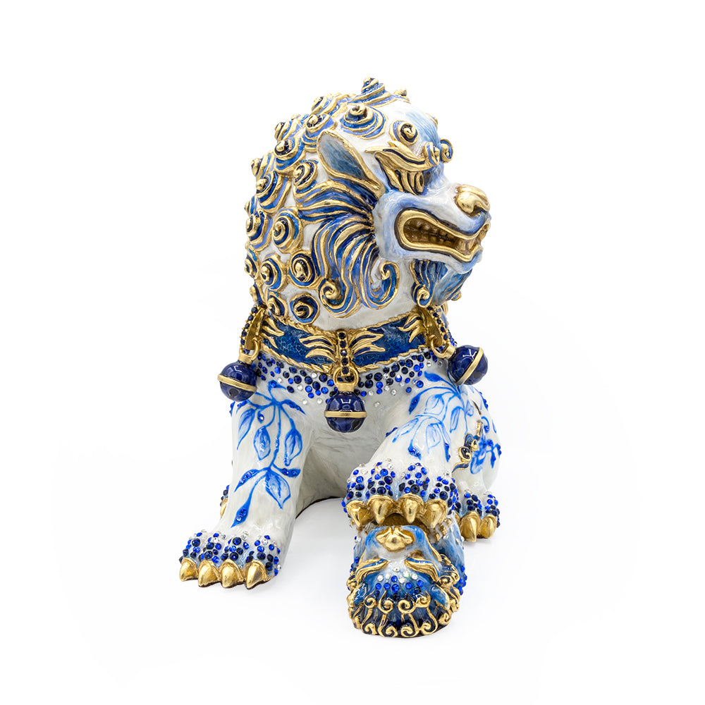 Yin Foo Dog Chinoiserie Figurine