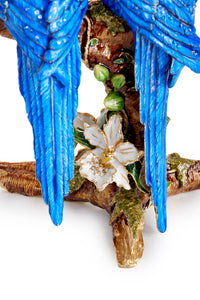 Jay Strongwater Julie & Blaze Macaws On Branch Figurine.
