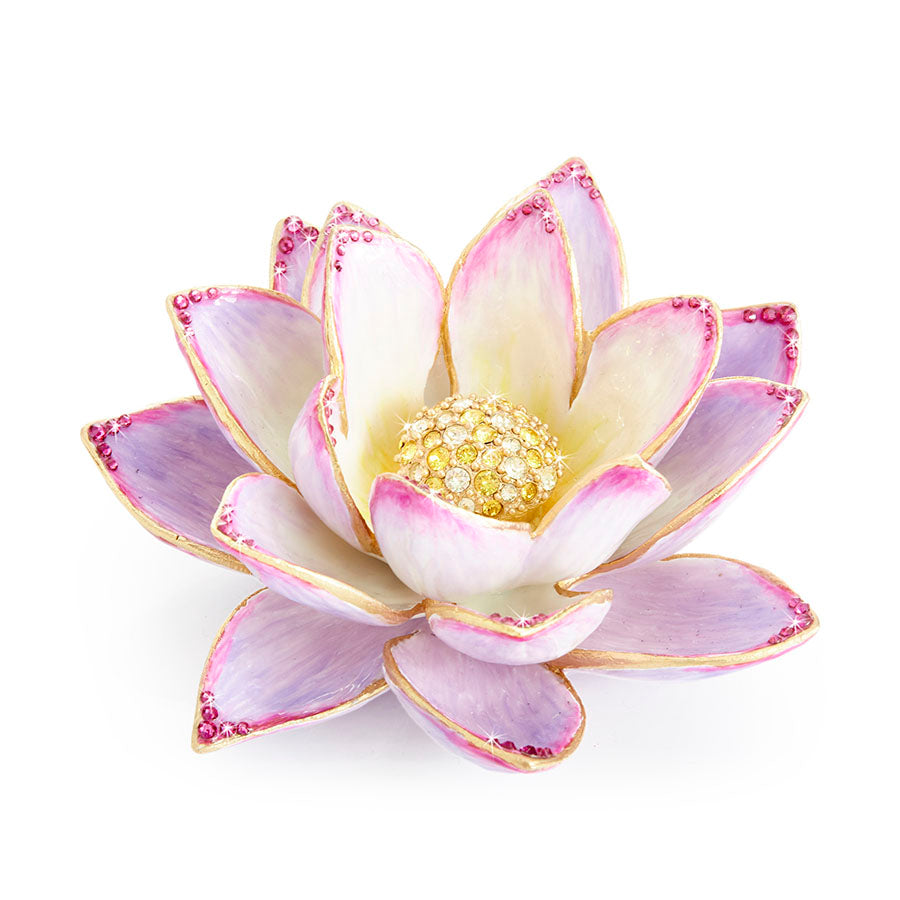 Preciosa Crystal Lotus Flower with Pink Center