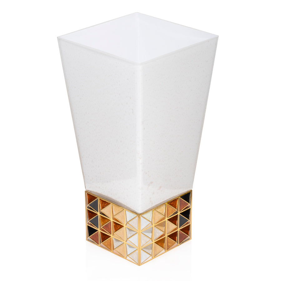 Jay Strongwater Opus Pyramid Vase.