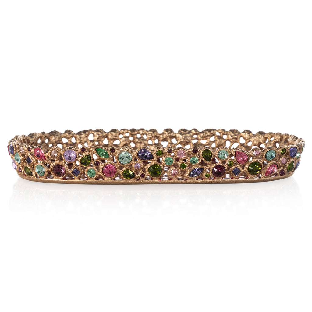 Jay Strongwater Julius Bejeweled Tray - Bouquet.