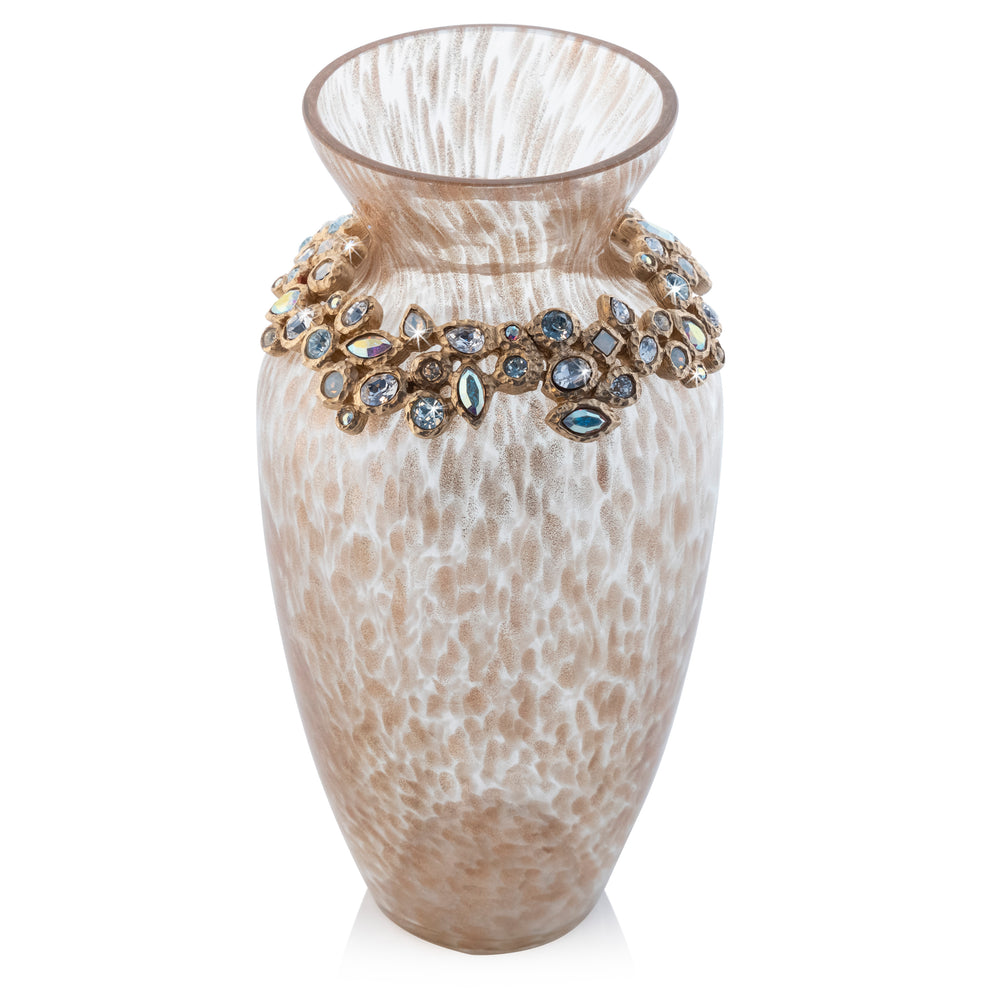 Norah Bejeweled Vase - Opal