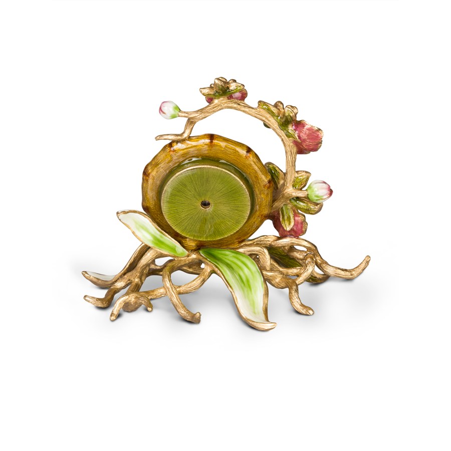 Pink Orchid Clock - Table Decor