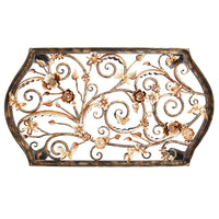 Jay Strongwater Everett Floral & Scroll Coffee Table - Golden.