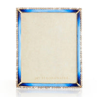 Jay Strongwater Laetitia Stone Edge 8" x 10" Frame - Lapis.