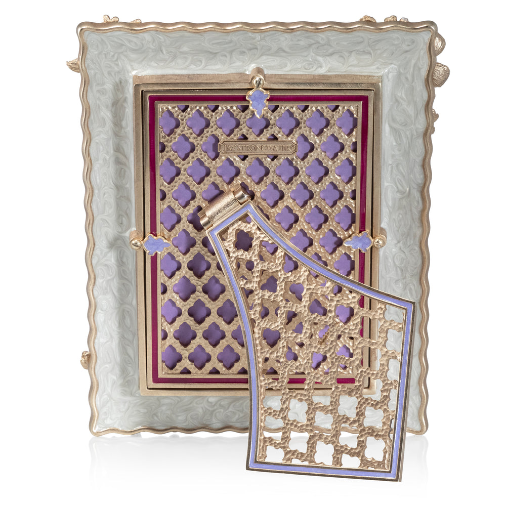 5" x 7" White Bouquet Photo Frame