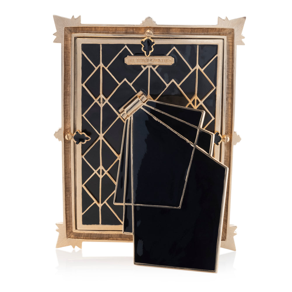 Geraldine Art Deco 5" x 7" Frame - Black Onyx