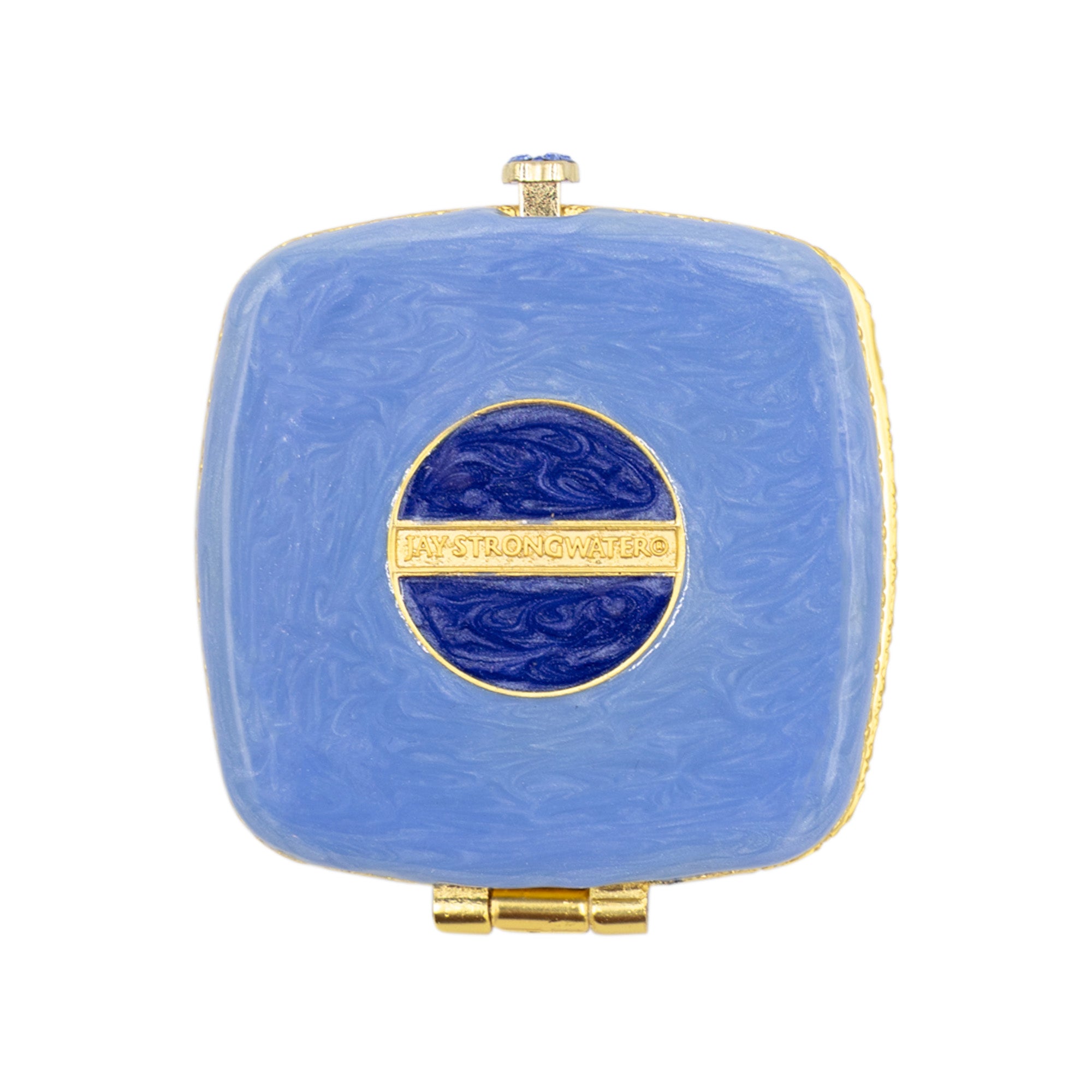 Luella 2” Square Jeweled Compact – Flora & Fauna