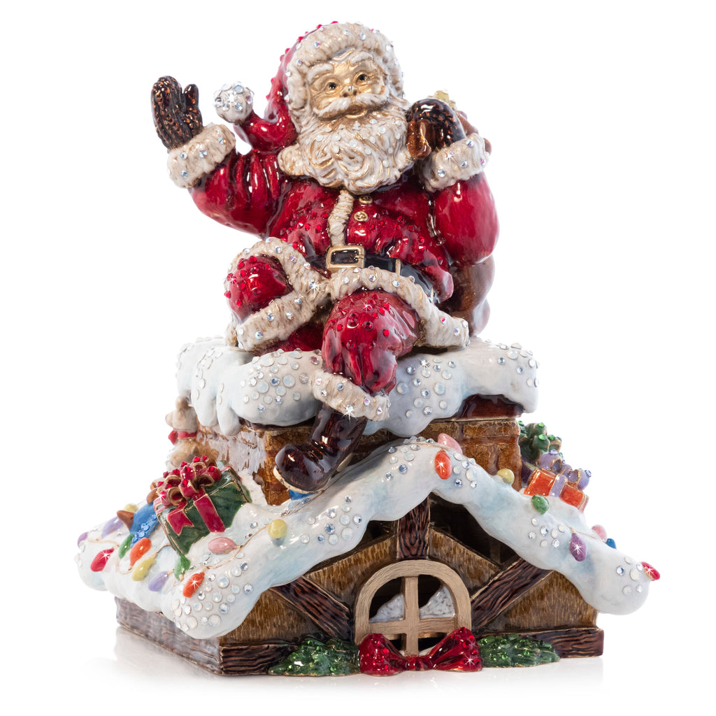Rooftop Santa Music Figure - Jingle Bells