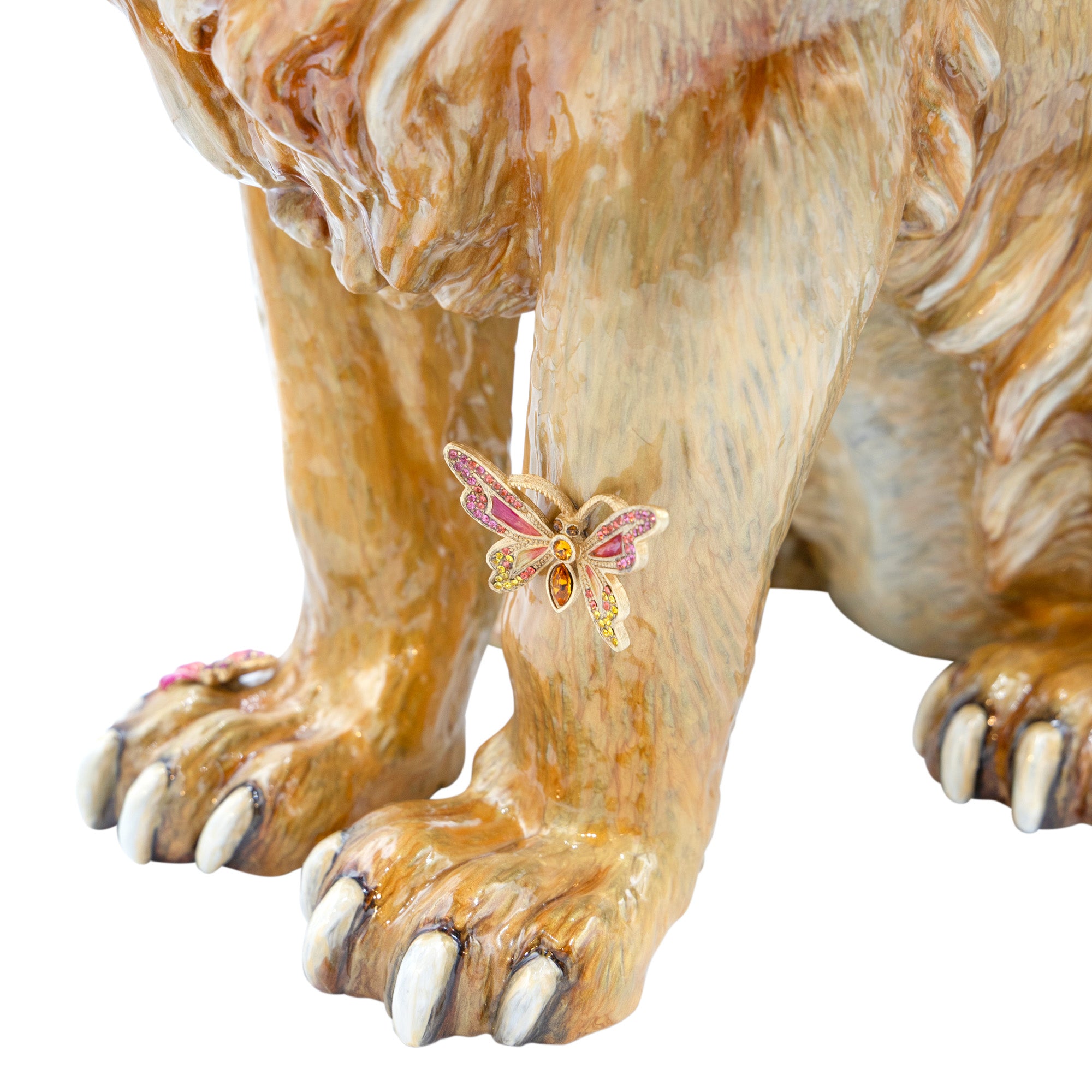 Zar Majestic Lion With Flowers Figurine