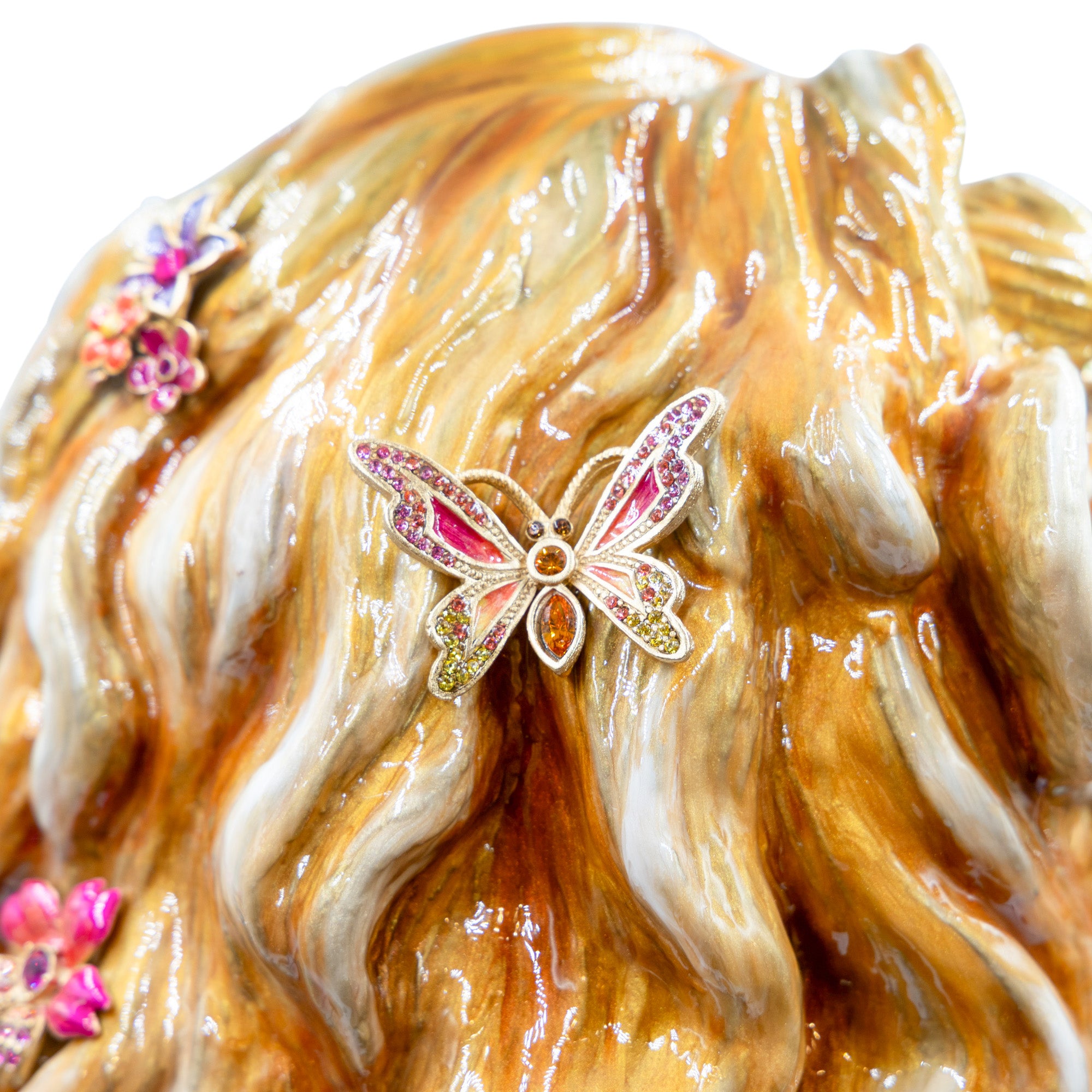 Zar Majestic Lion With Flowers Figurine