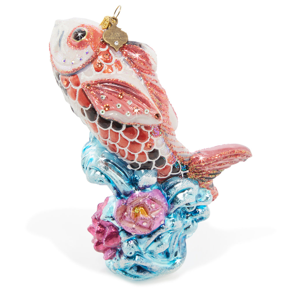 Koi Fish Glass Ornament