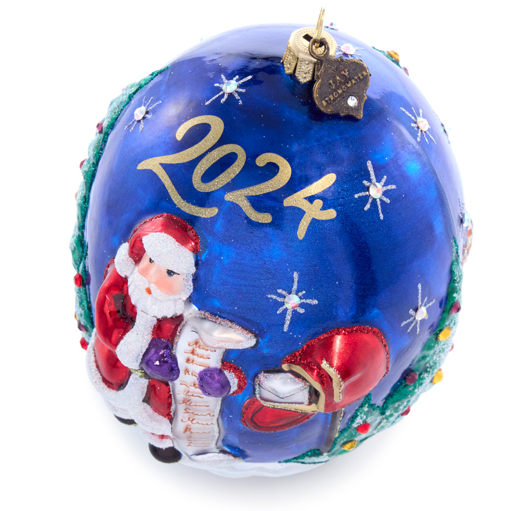 2024 Christmas Delivery Glass Ornament