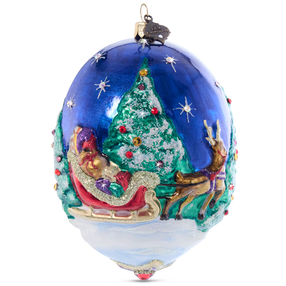 2024 Christmas Delivery Glass Ornament