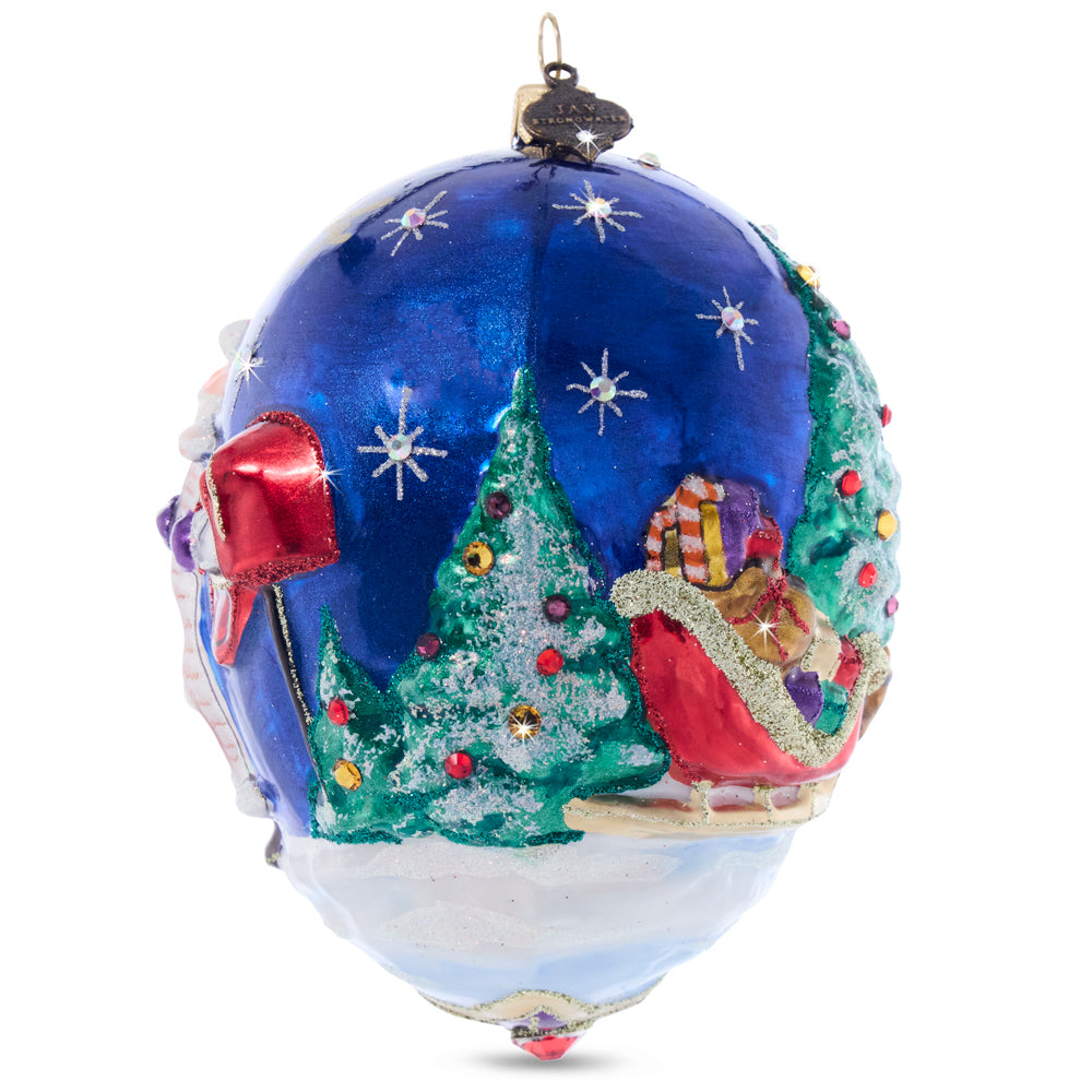 2024 Christmas Delivery Glass Ornament