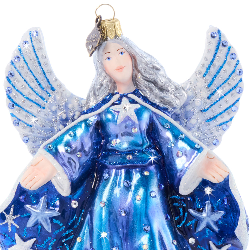 Night Angel Glass Ornament