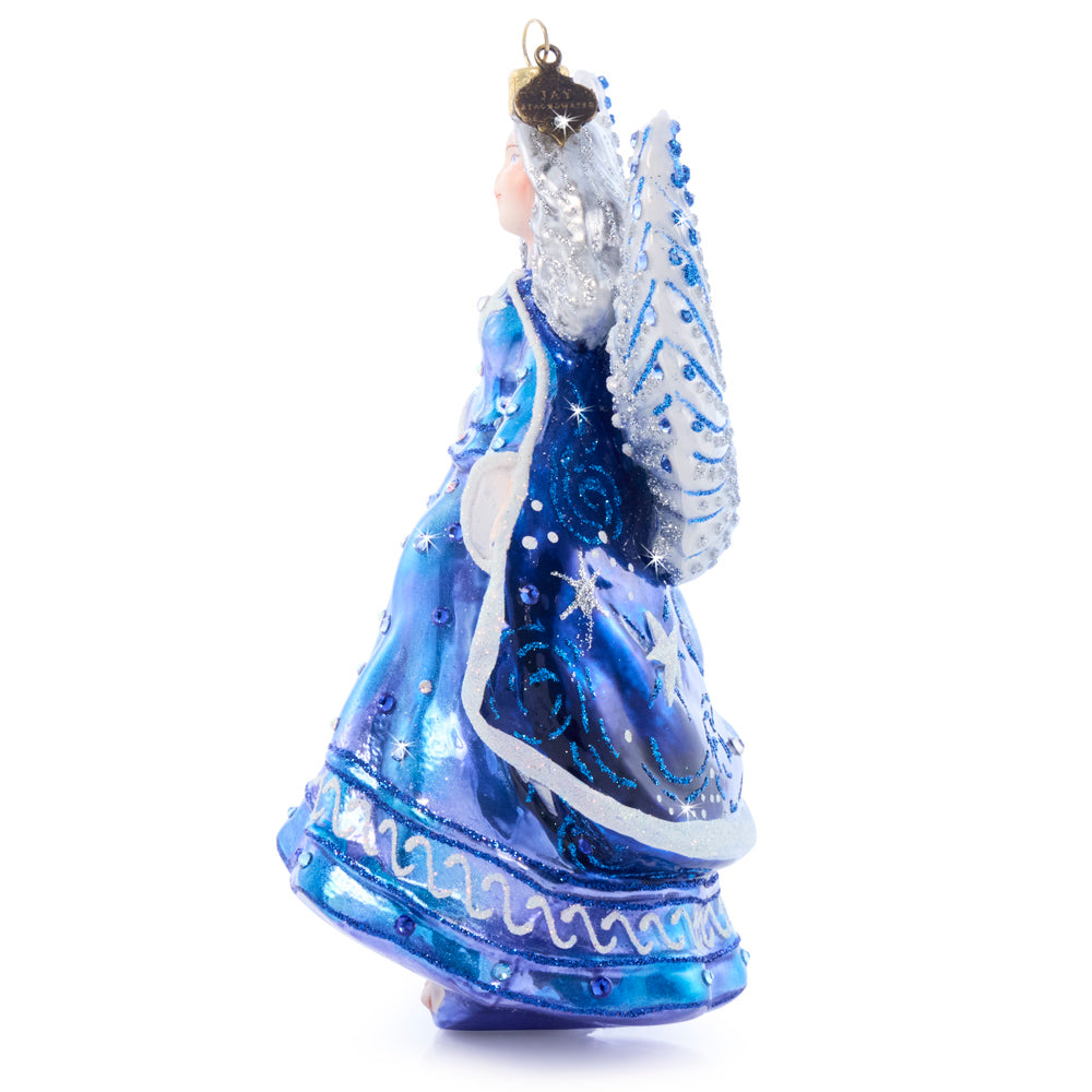 Night Angel Glass Ornament