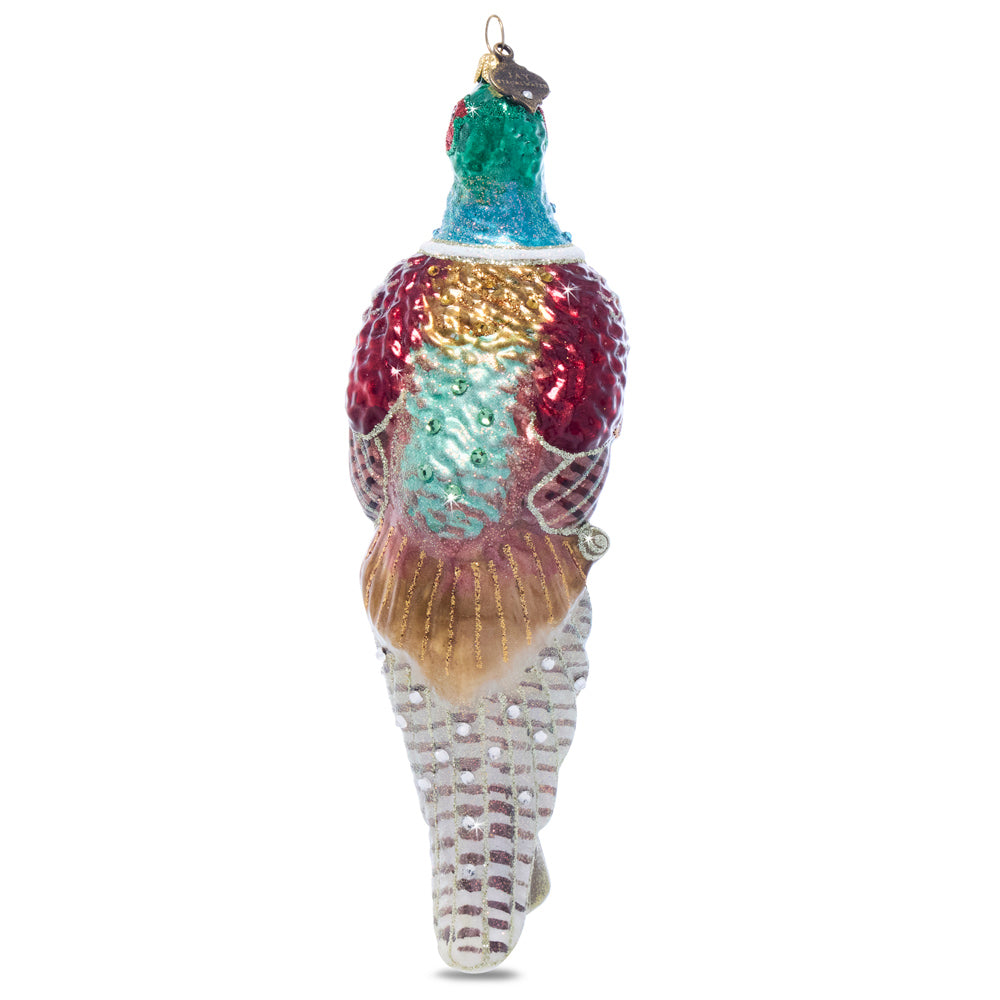 Pheasant Glass Ornament