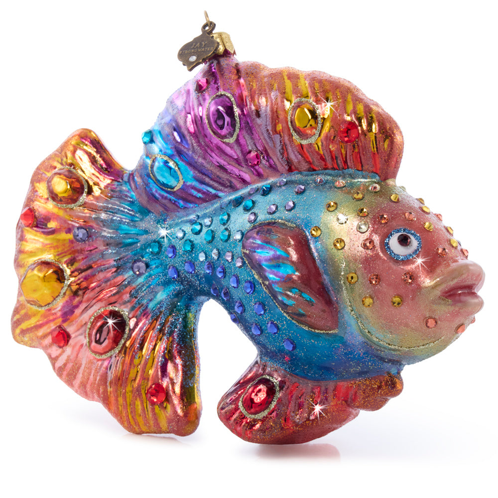 Fancy Fish Glass Ornament