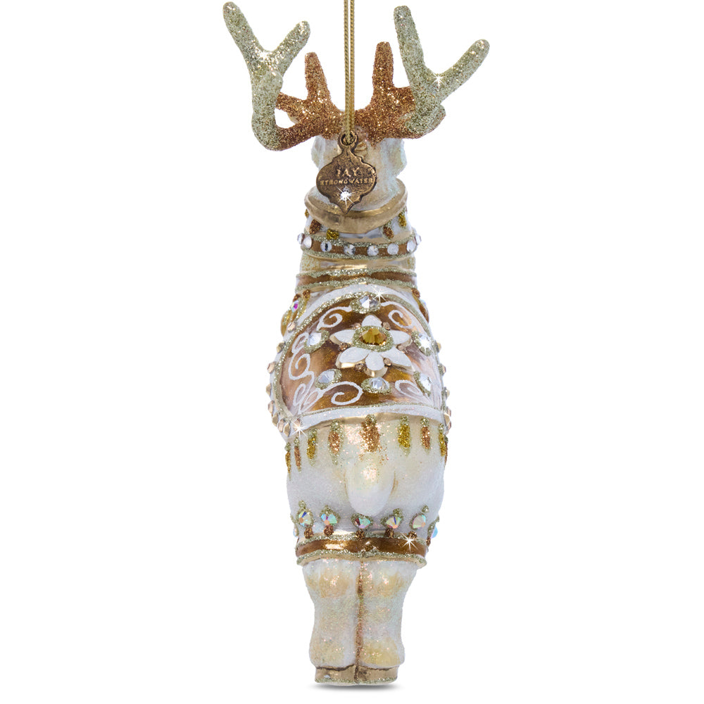 Blitzen Glass Ornament