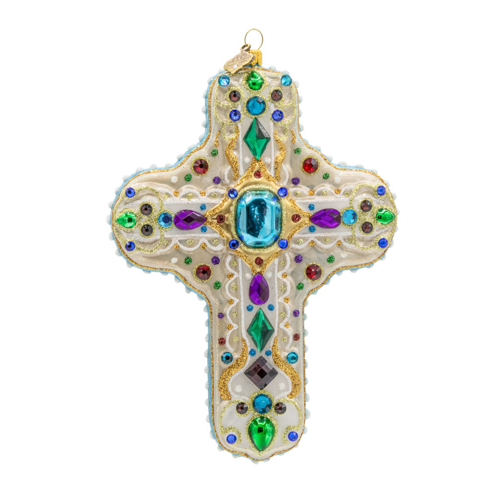 Sacred Jewel Cross Ornament