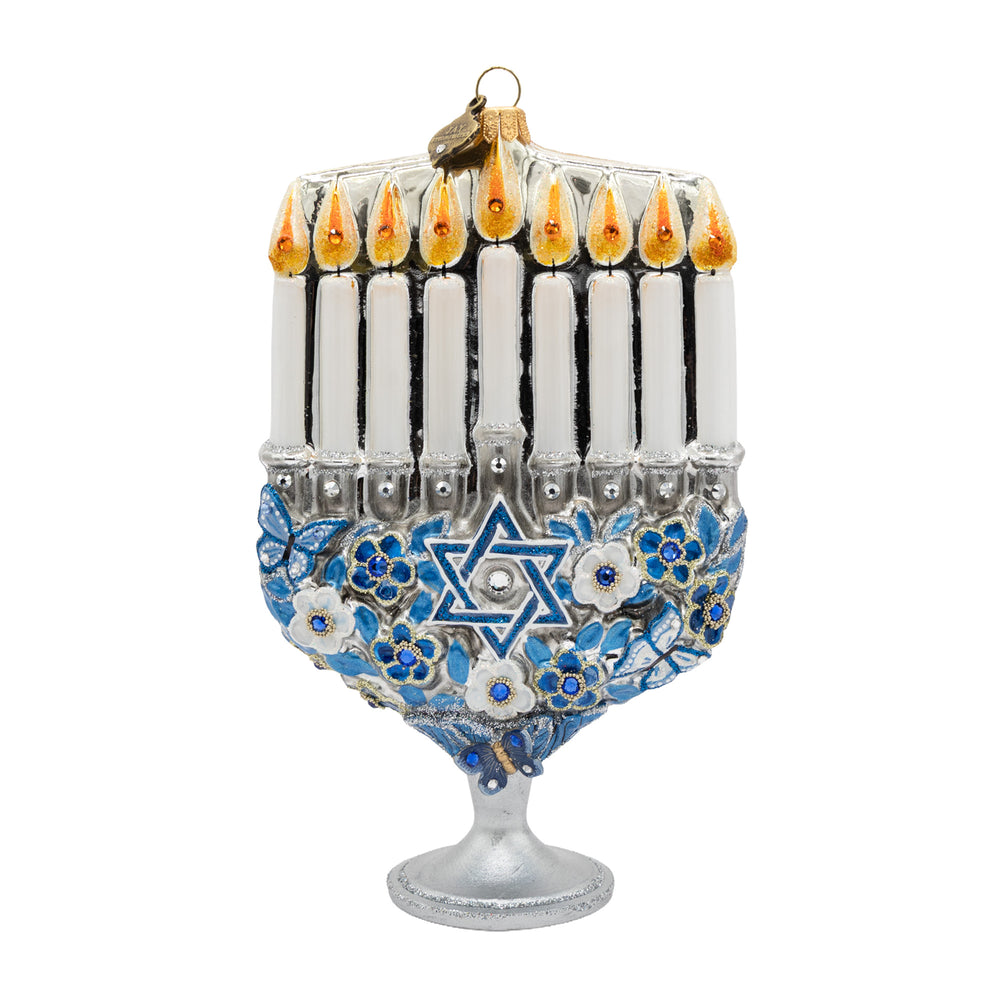 Glowing Menorah Ornament