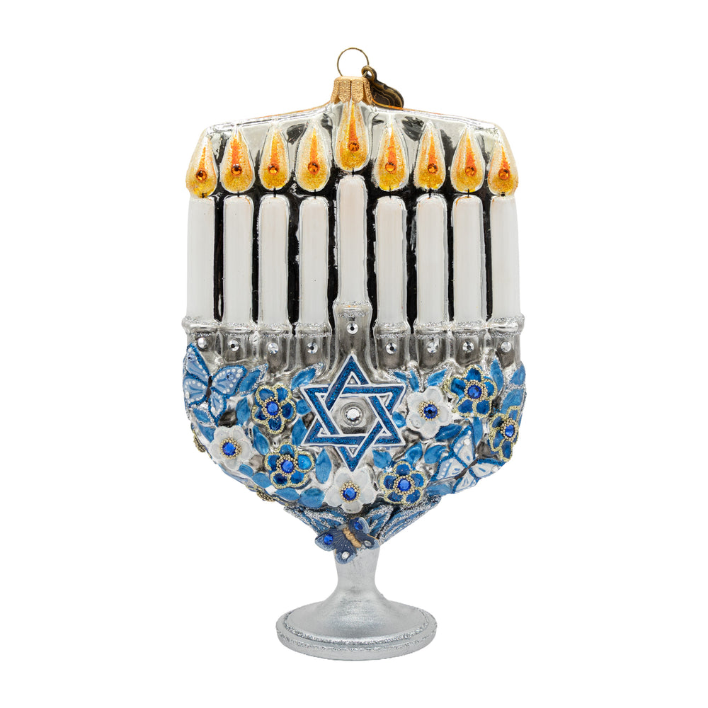Glowing Menorah Ornament