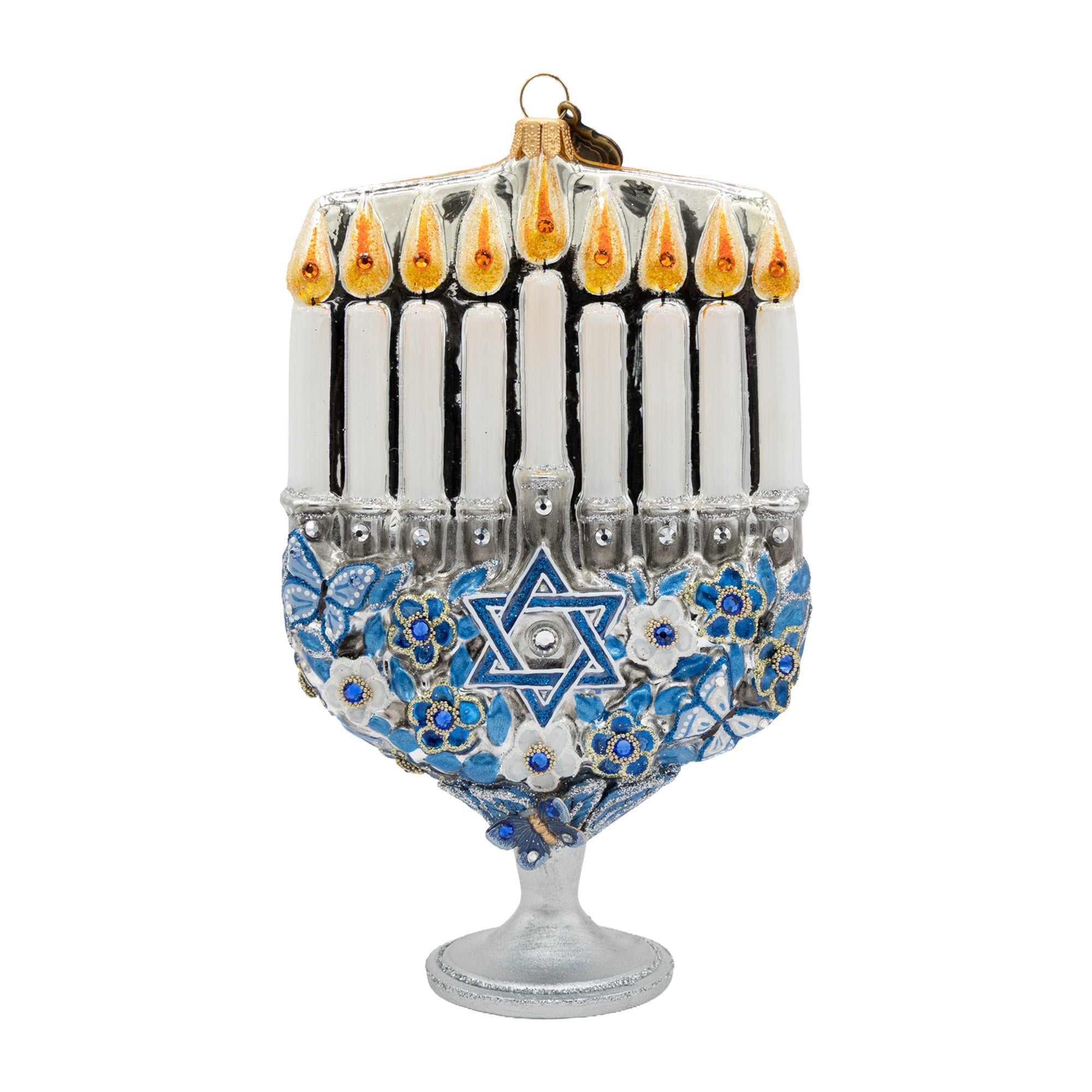 Glowing Menorah Ornament