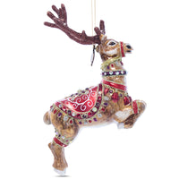 dancer reindeer ornament