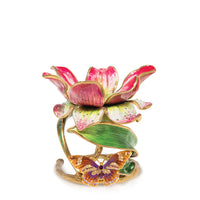 Pink - Floral - Candle Holder