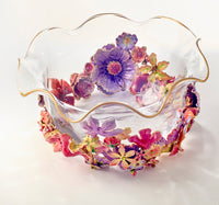 Floral - Glass Bowl - Table Decor