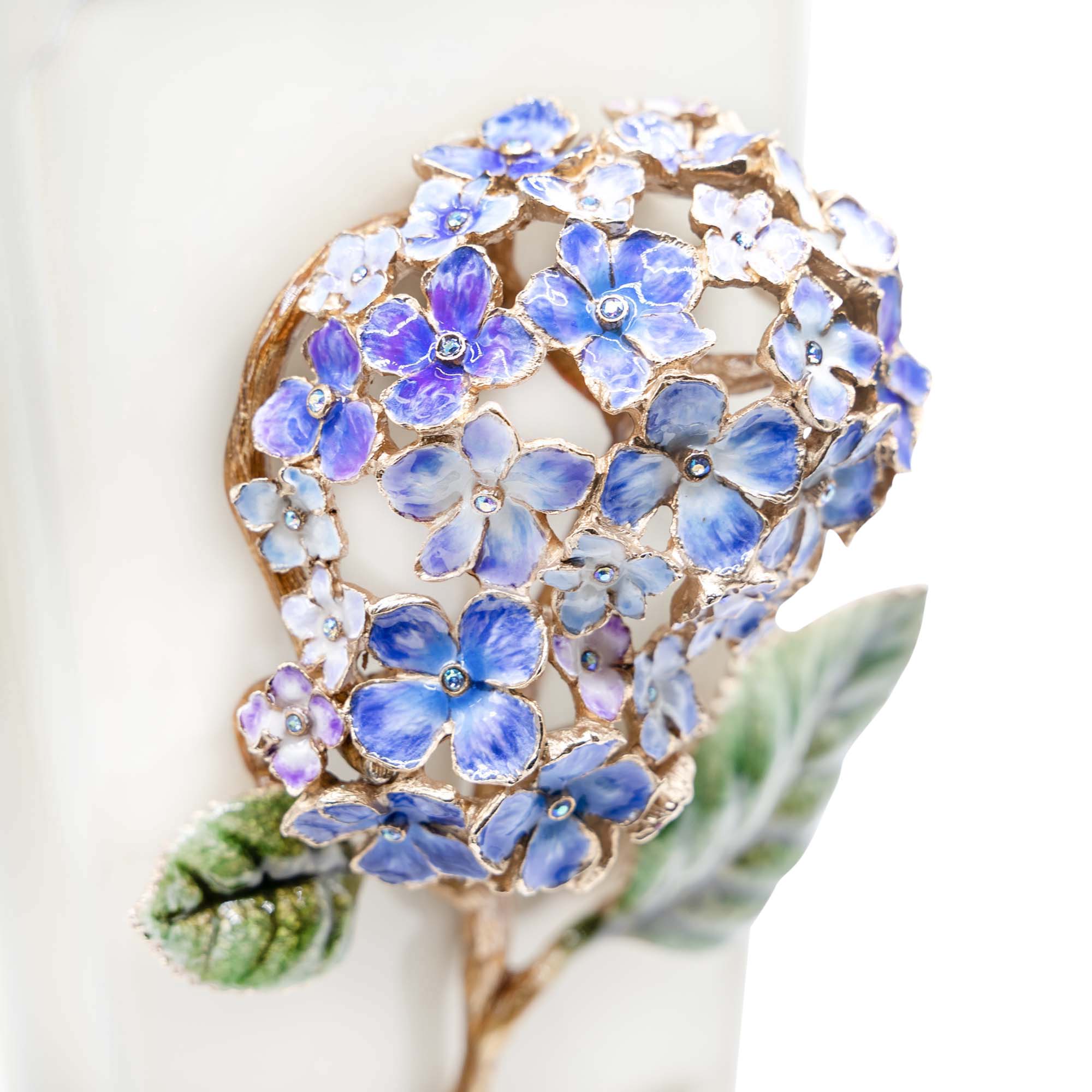 Isolde Hydrangea Square Ceramic Vase