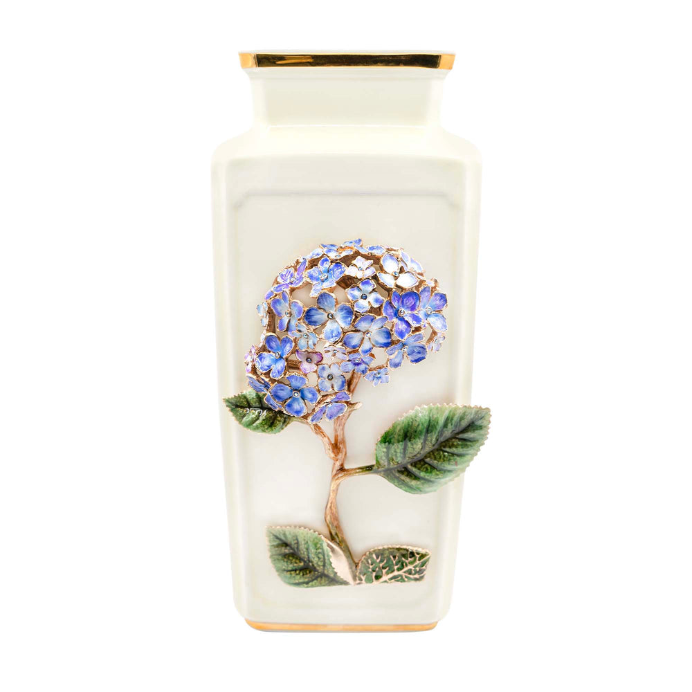 Isolde Hydrangea Square Ceramic Vase