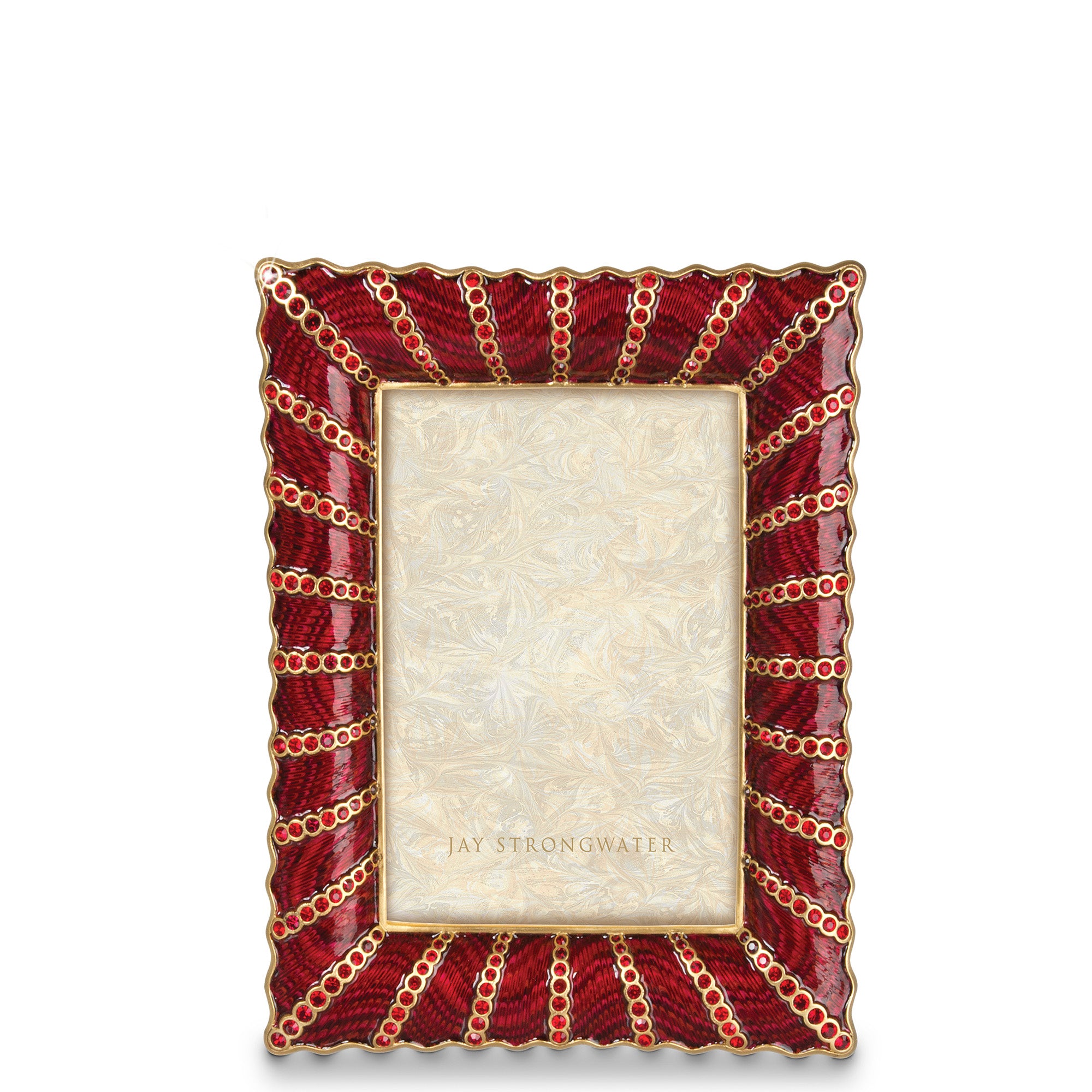 Blair Ruffled Edge 5" x 7" Frame - Ruby