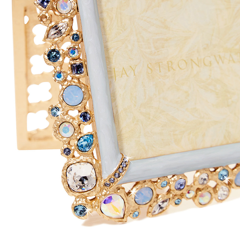 Emery Bejeweled 4" x 6" Frame - Pale Blue