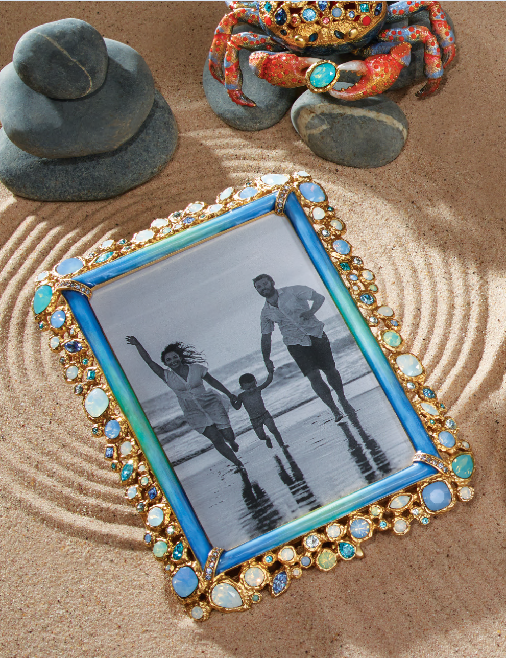 4" x 6" - Blue Bejeweled - Photo Frame