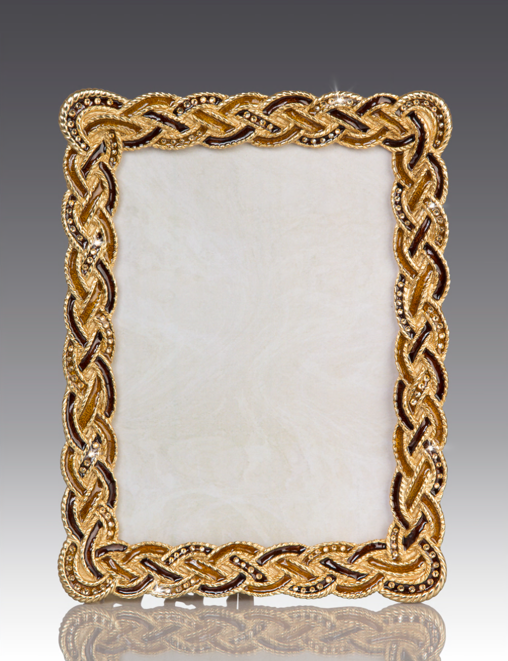 Belinda Braided 5" x 7" Frame - Amber