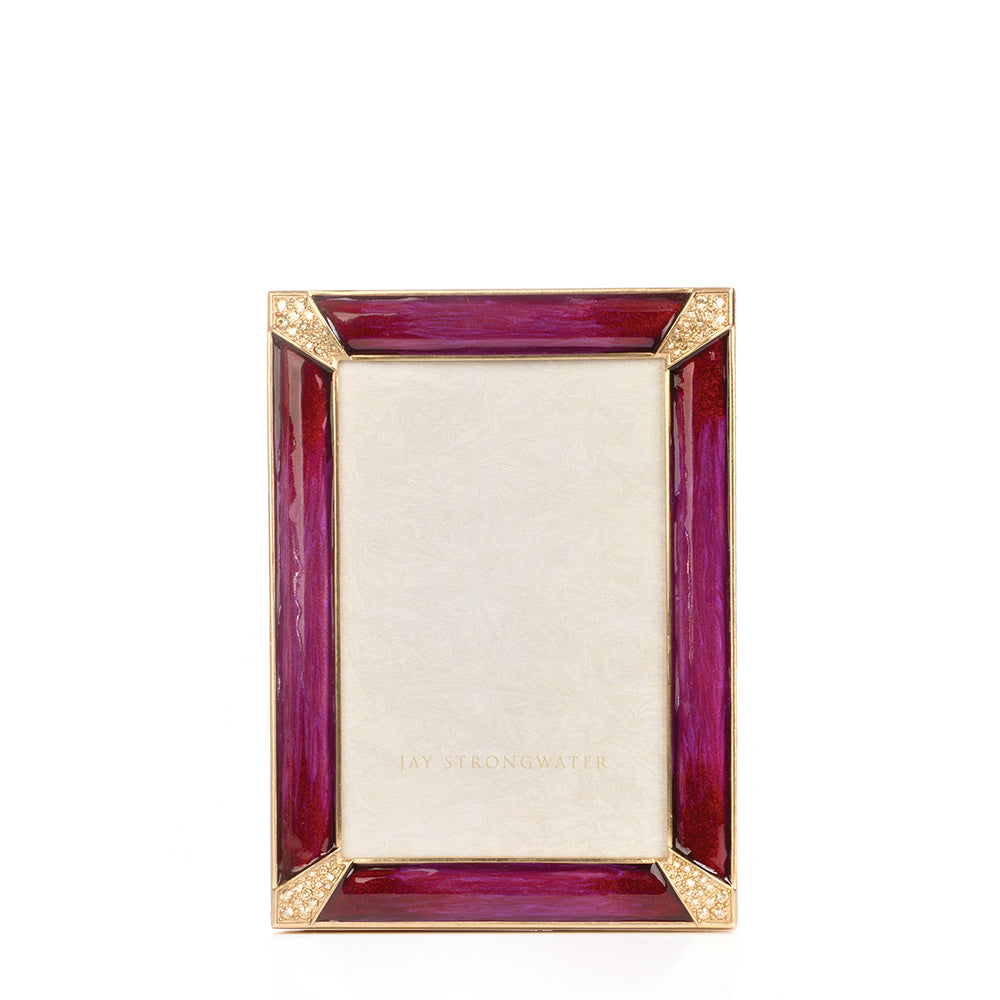 Leonard Pavé Corner 4" x 6" Frame - Bouquet