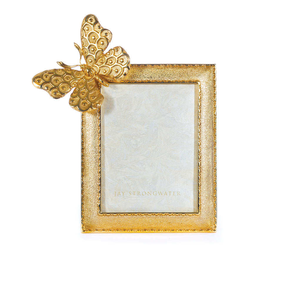 Juno Butterfly 3" x 4" Frame - Gold