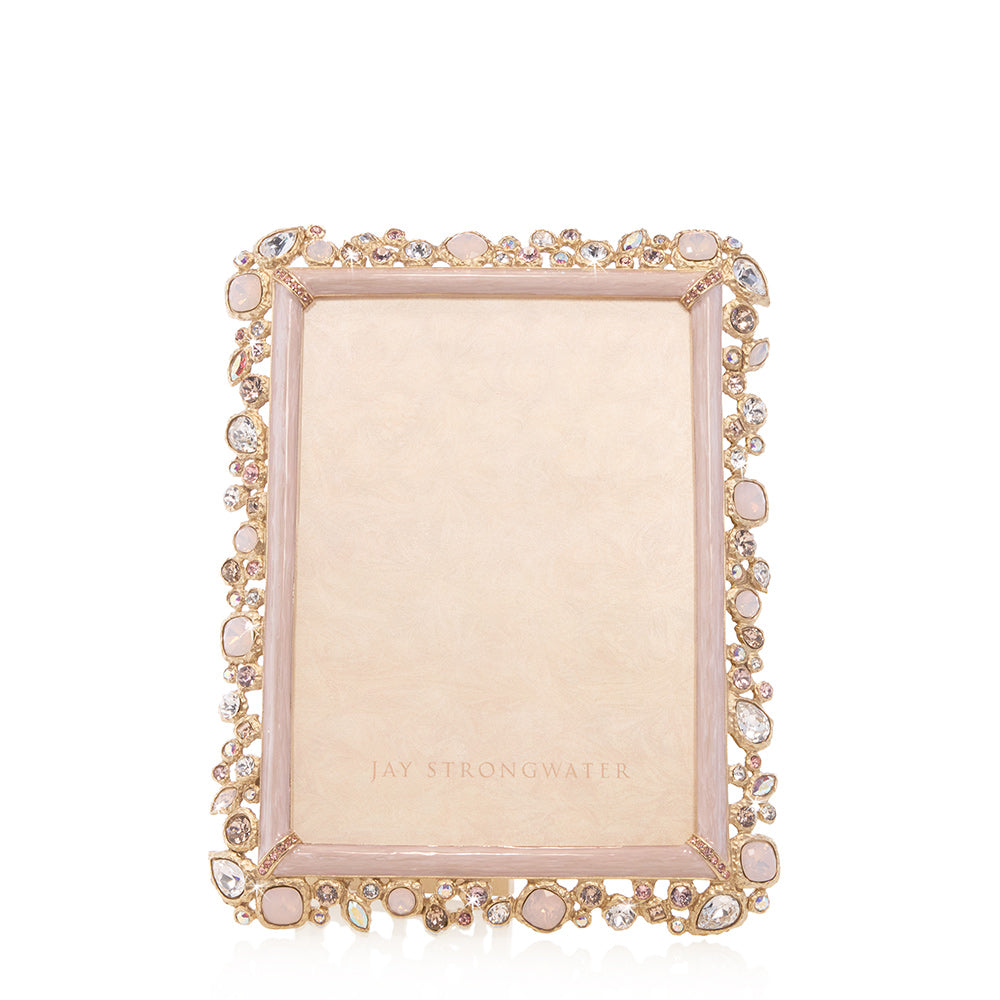 Leslie Bejeweled 5" x 7" Frame - Baby Pink