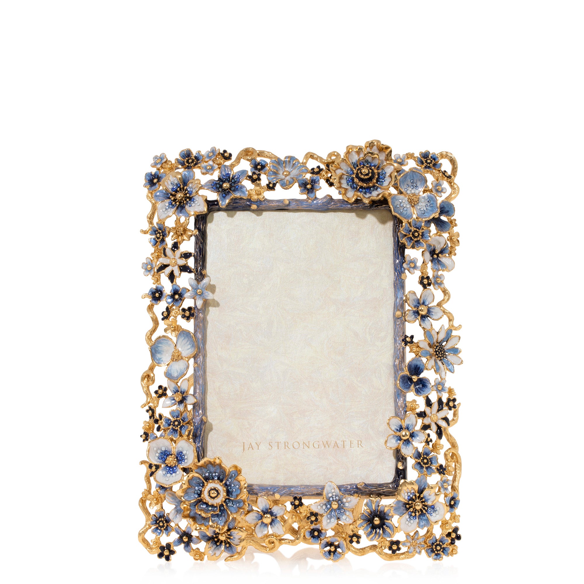 Ophelia Cluster Floral 5" x 7" Frame - Delft Garden
