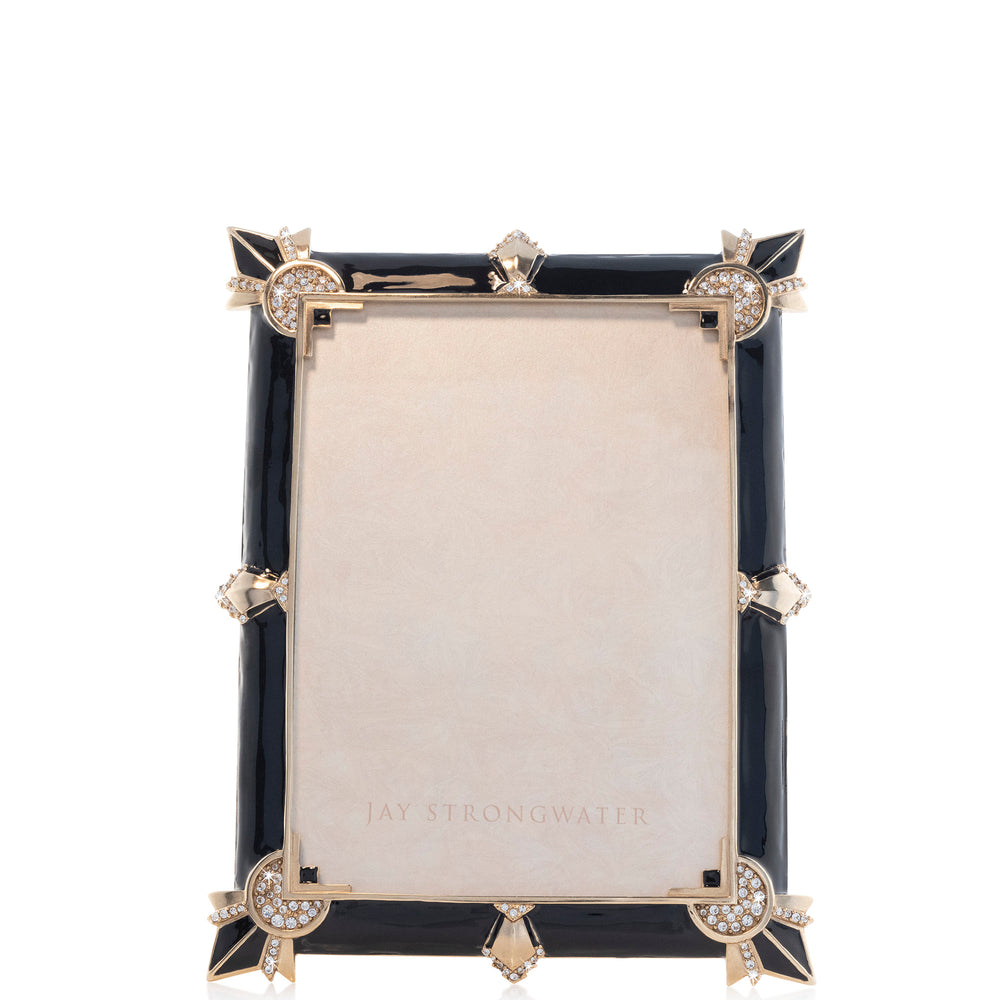 Geraldine Art Deco 5" x 7" Frame - Black Onyx