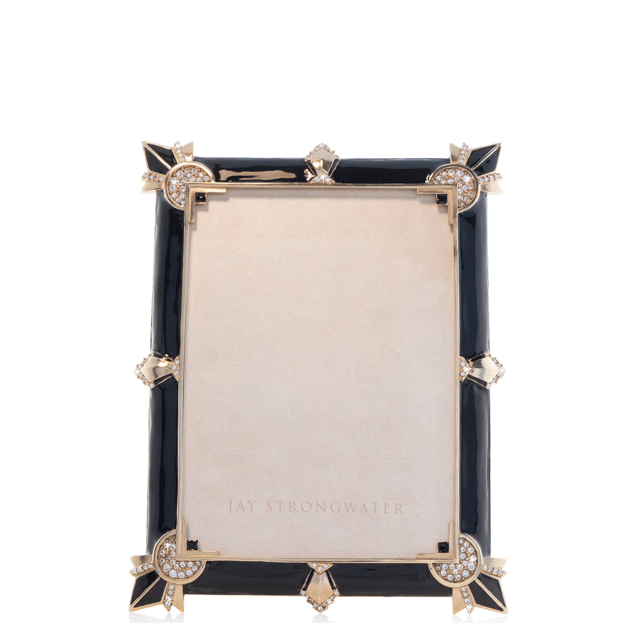 Geraldine Art Deco 5" x 7" Frame - Black Onyx